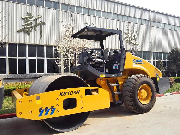 XCMG Factory Xs103h Mini Small 10 Ton Single Drum Vibrator Asphalt Road Roller Compactor Price