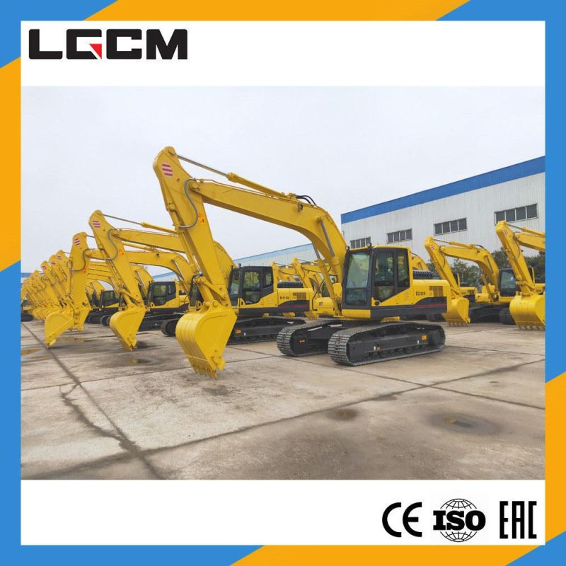 Lgcm 21 Ton Mini Excavator with Small Size Big Work Strong Arm Breaking Hammer Rubber Track