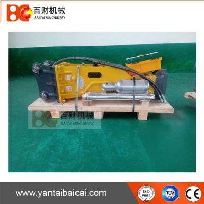 Yantai Baicai 1700kg 140mm Chisel Side Type Hydraulic Rock Hammer Breaker for Excavator