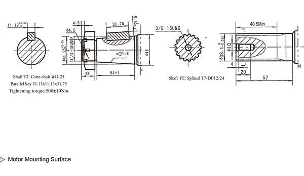 Bmt Hydraulic Orbit Motor for  Combine Harvester