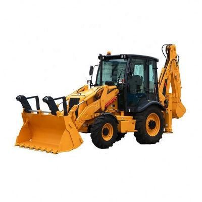 Top Brand 1m3 Backhoe Wheel Loader Clg777A Front and End Loader