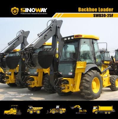 High Effciency Backhoe Loader with Hydraulic Hammer for Sale
