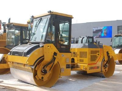 Top Shantui 13tons Double Drum Road Roller Sr13D with 98kw Engine