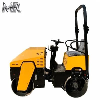 Compaction Machinery Full Hydraulic Double Drum Vibration 1 Ton Road Roller