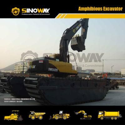 Hitachi Upper Structure Amphibious Excavator with Undercarriage Pontoon