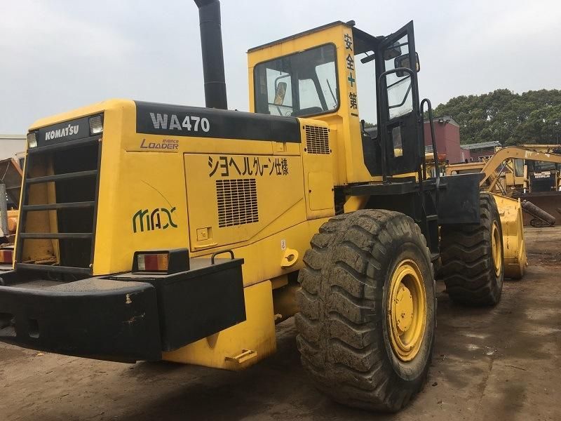 Used Cheap Wheel Loader Wa470 Komatsu with High Quality