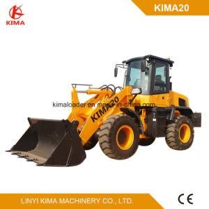 Kima 1.5 Ton Small Wheel Loader with Parallel Linkage Rops/Fops Cabin