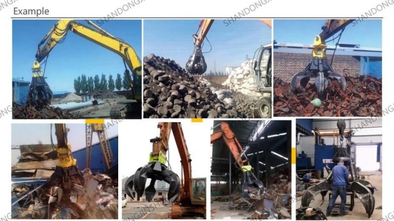 Reliable & Dependable Jsm08 Excavator Orange Peel Grapple/Excavator Parts Log Grapple/Grapple