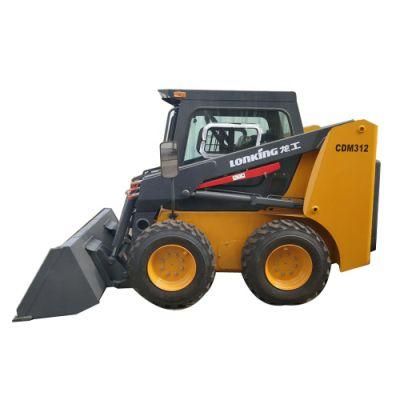 Used or New Cmd312 Lonking 1.2 Ton Wheel Skid Steer Loader for Sale