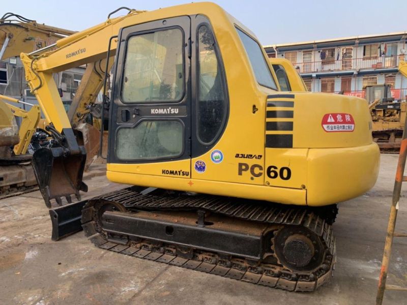 Japan Surplus Mini 6t Komatsu PC60 Backhoe Excavator, Komatsu PC60-7 PC70 Crawler Excavator