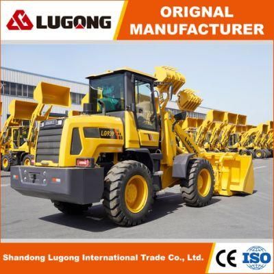 China Lugong 2.2 Ton Mini Wheel Loader Front End Loader Shovel Loader LG939 with Log Grapple for Timber