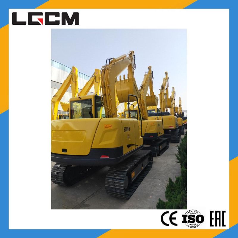 Lgcm Big Road Construction Machine Mining Excavator 8t with Cabin