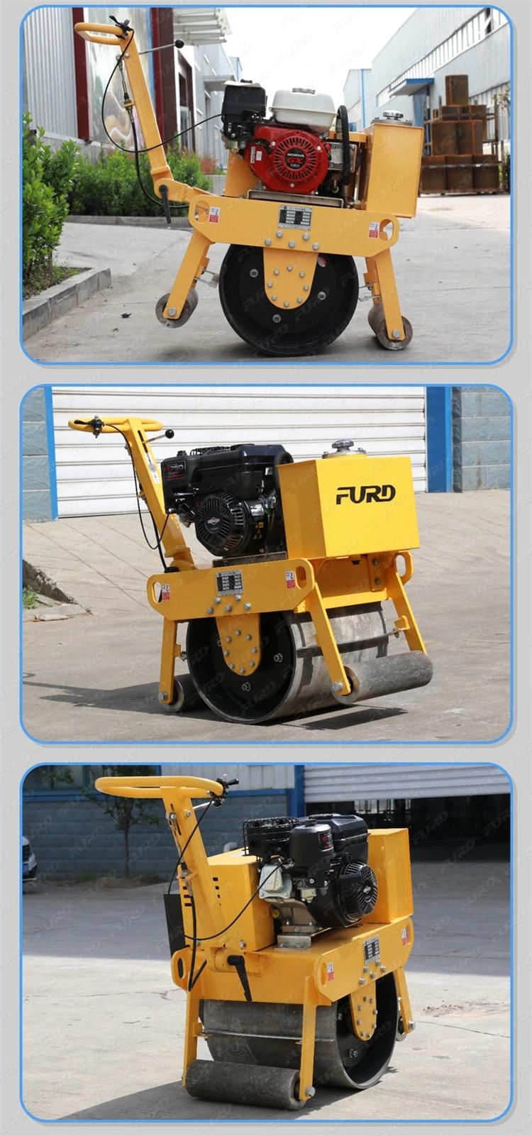 Stock Available 200kg Manual Single Drum Vibrating Road Roller for Sale