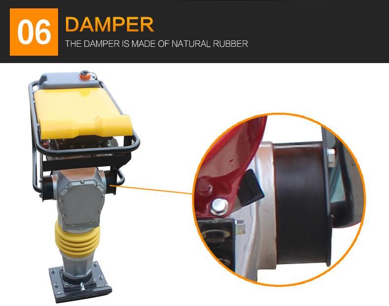 5.5HP Gasoline Tamper Machine Rammed Earth Equipment for Sale