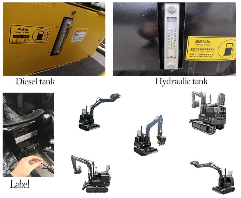 Super Used Mini Crawler Excavator 1 Ton Micro Digger