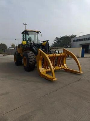 Wheel Loader Front End Loader Root Rake Grapple Wood Grapple for Sale