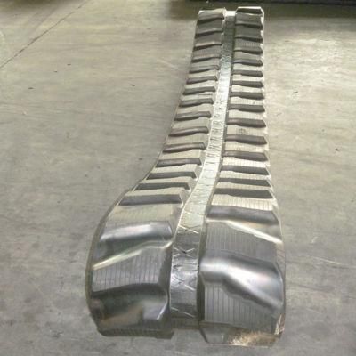 Black Rubber Track (450*81W*76) for Doosan Dx80/ Hitachi Ex75