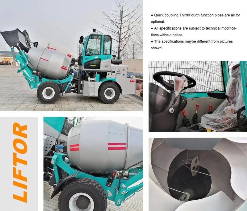 Profefessional Self Loading Portable Concrete and Mixer Self Load Cement Mixer Mini Truck Automatic Cement Mixer