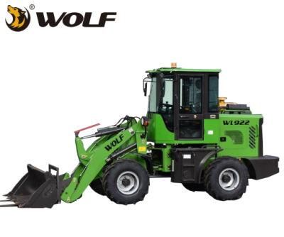 1.6ton Wheel Loader Wolf Wl922 Mini Loader and Small Loaders