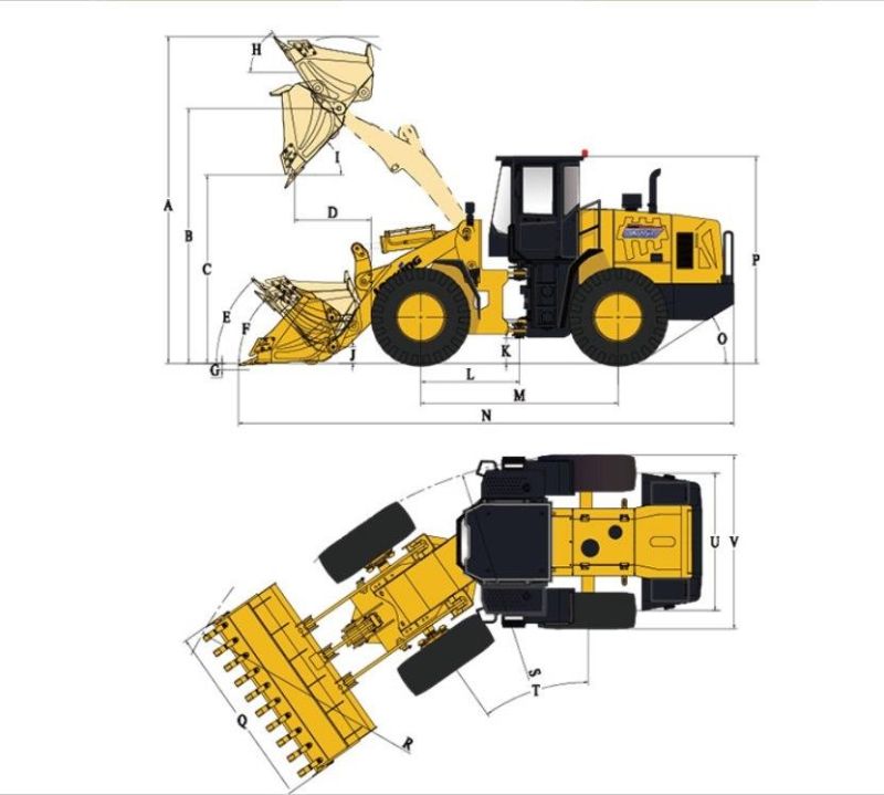 Lonking 5ton Wheel Loader Price Cdm853 with Spare Parts