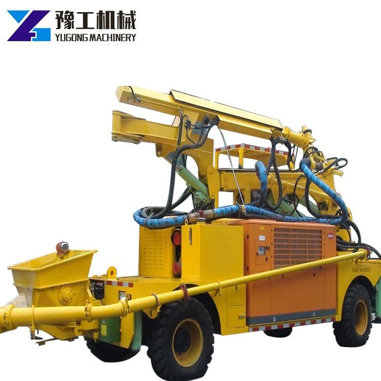 High Efficiency Truck Mounted Robotic Wet Concrete Spray Machine Shotcrete Pump