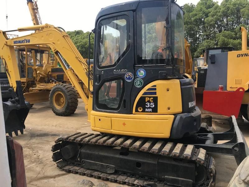 Japan Surplus Used 3t Mini Komatsu PC35mr Excavator, Small Komatsu PC35mr PC30mr Excavator