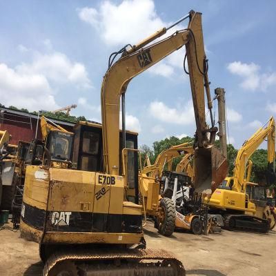Used Original Cat E70b Crawler Excavator, Secondhand Caterpillar E70 Weight 7t From Super Honest Supplier in Low Price for Sale