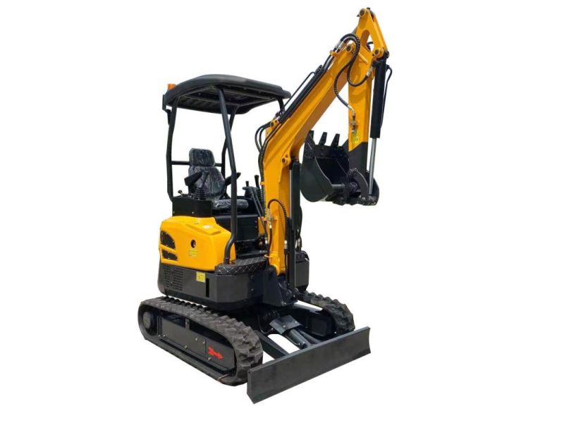 Rdt-20 Hydraulic 2ton Deisel Mini Digger Excavator Minigraver Bagger 0.6ton 0.8ton 1ton 1.8 Ton with Rubber Track