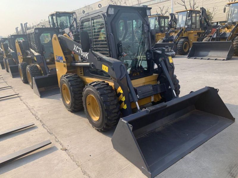 China Hot Sale 1ton Small Skid Steer Loader Xc760K with Good Performance