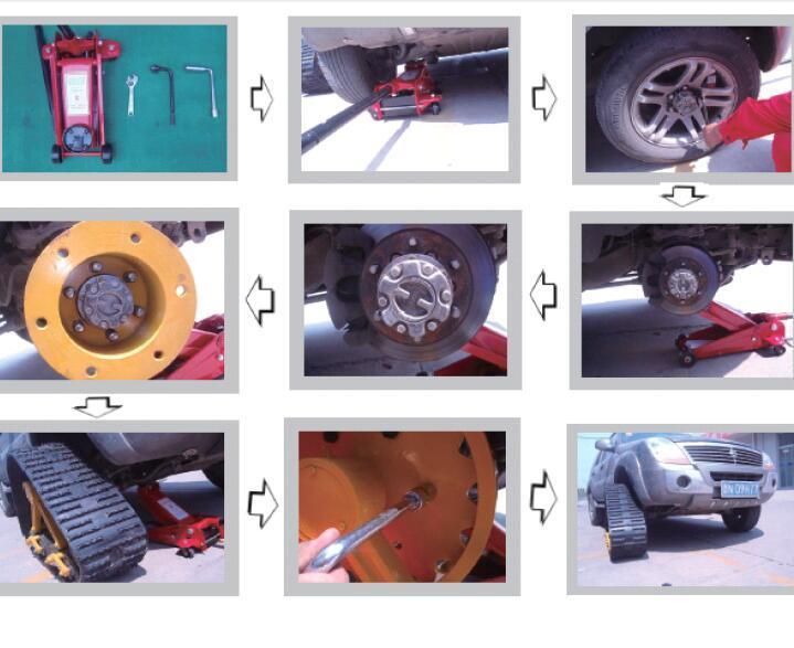 Rubber Track System (PY-100) for Small Robot Testing