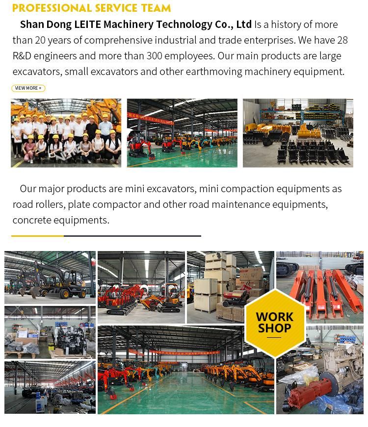 New Design CE EPA Approved 1 Ton New Full Hydraulic Crawler Mini Bagger/Digger/Excavators with Diesel Engine for Sale Hot