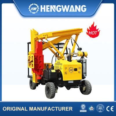 Highway Field Engineering Construction 3100mm Pile Depth Guardrail Pile Driver Use in Fence