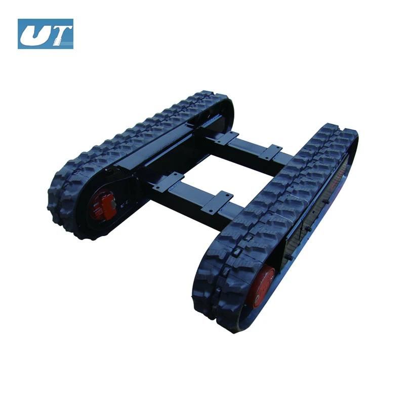 Rubber Track Undercarriage Track Chassis with Mounting Base