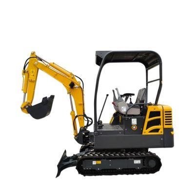 1.8ton Mini Towable Backhoe Digger with Hydraulic Pump Crawler Excavators for Sale