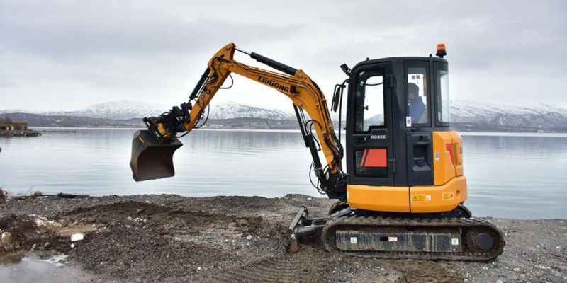 Liugong Zero Tail Swing 9035e 4 Tons Excavator