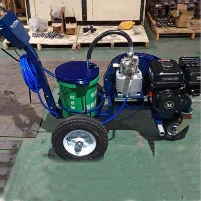 Hand-Push Cold Paint Airless Road Line Striper with 2.8L Pump