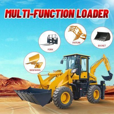 Chinese Cheap Accept Customized Mini Backhoe Loader Wheel Compact Small Loader Backhoe 4X4 with Attachment List Price for Sale