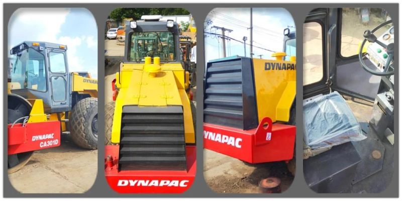 Used Single Road Roller Dynapac CA301D Vibratory Smooth Drum Roller