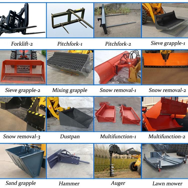 Hr926 2.6ton Mini Small Wheel Loader Mini Front End Loader with Spare Parts Cheap Price