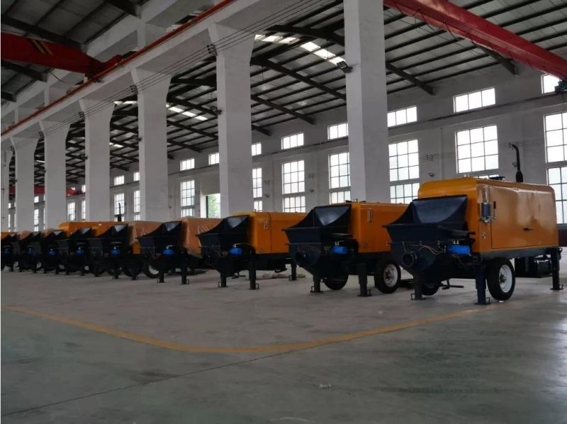 Electrical Motor Hydraulic Concrete Conveying Pump Concrete Machine for Big Material 30mm Stone