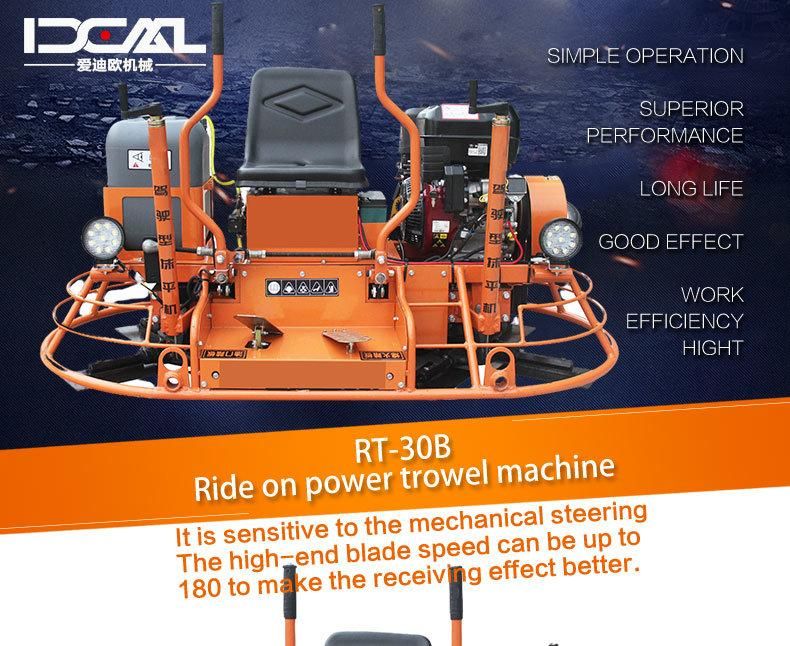 Ride on Power Trowel Machine with Gasoline Engine for Sale