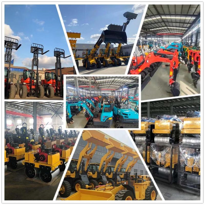 Walker-940 4WD Small Wheel Loader Diesel Mini Loader Skid Steer Loader 1.2 Ton Forklift Backhoe Front Loader