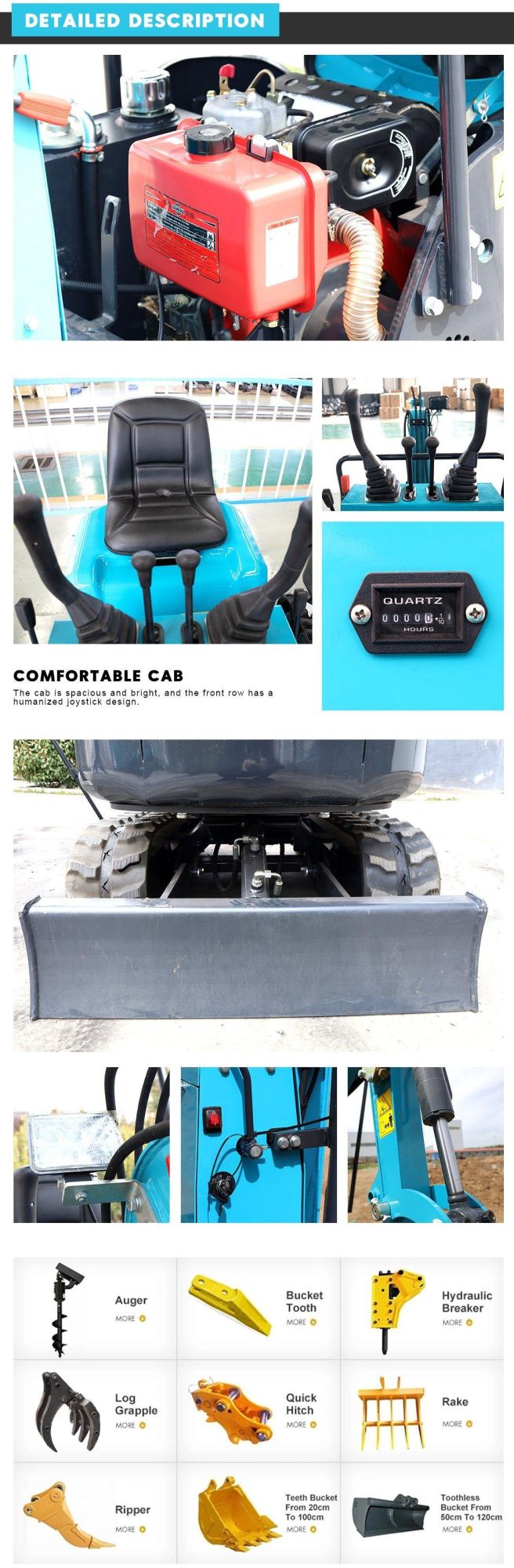 CE EPA Euro 5 Small Crawler Excavator Micro Digger 0.8 Ton 1.0 Ton 1.5 Ton Factory Mini Digger Low Price Hot