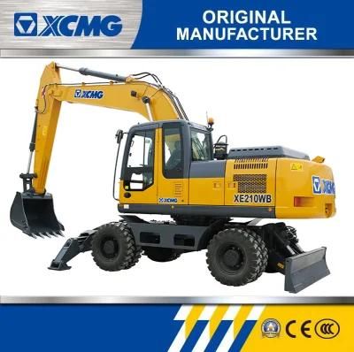 XCMG Official 21 Ton Hydraulic Wheeled Excavators Xe210wb
