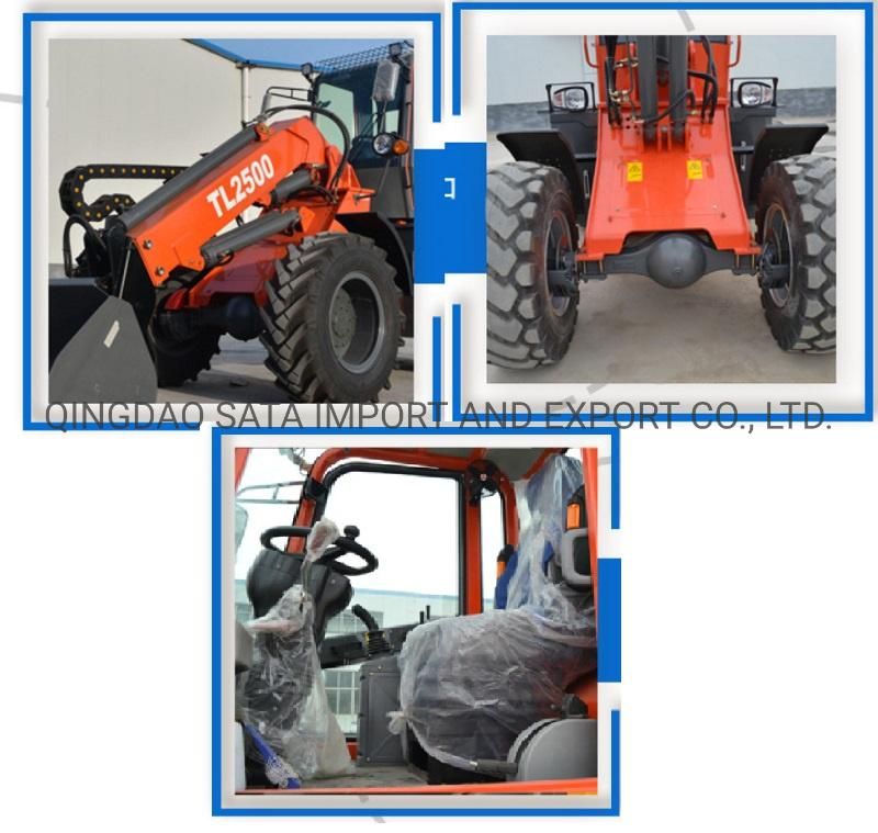 China Telescopic Boom Wheel Loader with Bucket EPA Engine Option