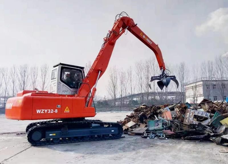 China Bonny Wzy32-8c 32 Ton Crawler Hydraulic Material Handler for Garbage Disposal