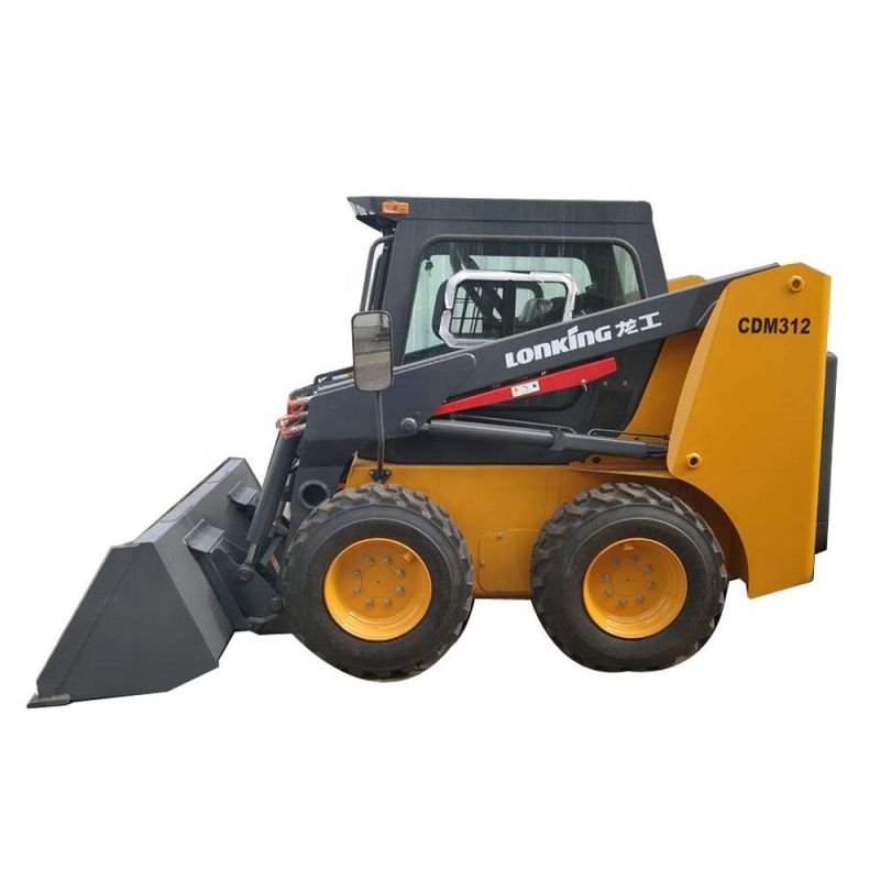 Cdm308 Cdm307 High Quality New or Used Mini Loader 0.8ton 60HP Skid Steer Loader for Sale