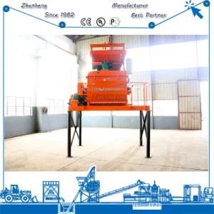 Movable Concrete Machinery Js500 Self Loading Falling Concrete Mixer Machine for Cement Mixing