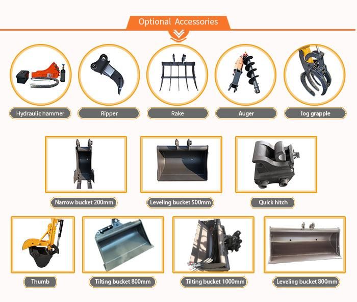 Home Garden Use Xn18 1800kgs Mini Excavators with Steel Track