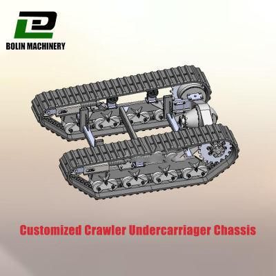 Agricultural Transporter Rubber Crawler Undercarriage Concrete Crusher Crawler Chassis Undercarriage for Sale